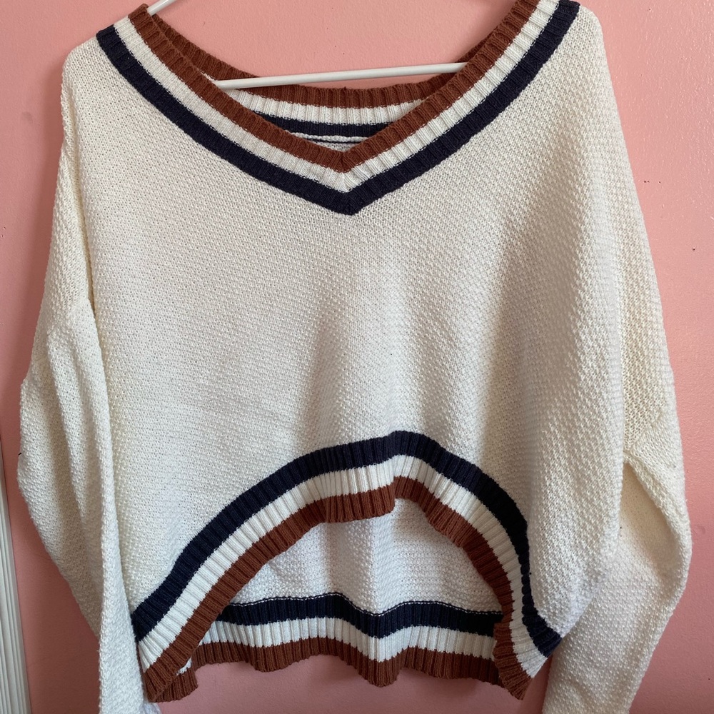 Knit cropped sweater